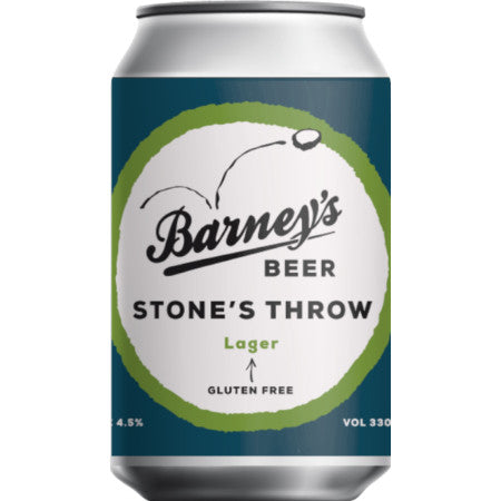 Barneys, Stones Throw Ripple Effect Dry-Hopped Lager, 330ml Can