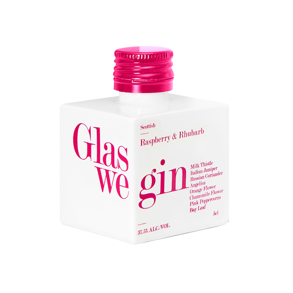 Glaswegin, Raspberry & Rhubarb Gin 5cl  Bottle