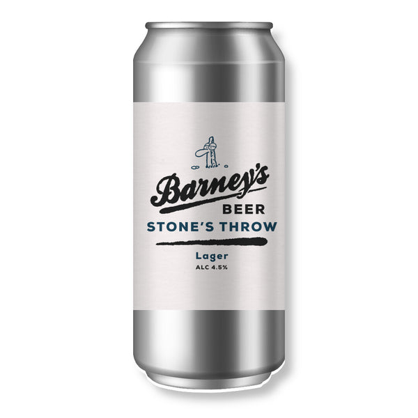 Barneys, Stones Throw Ripple Effect Dry-Hopped Lager, 440ml Can