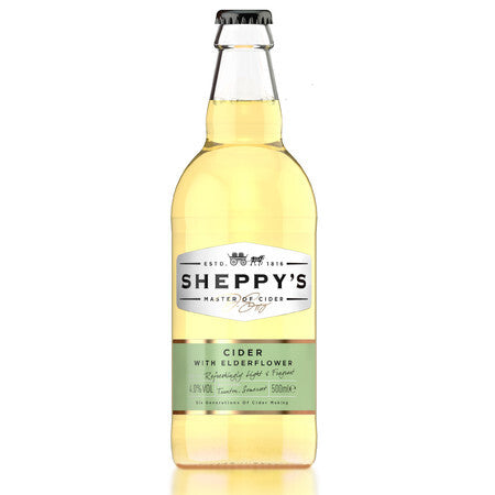 Sheppy's Cider with Elderflower Cider - Fruit, 500ml Bottle