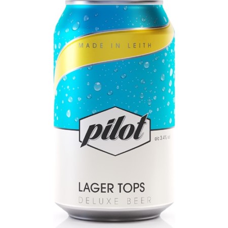 Pilot Brewery, Gluten Free Lager Tops, 330ml Can - The Fine Wine Company