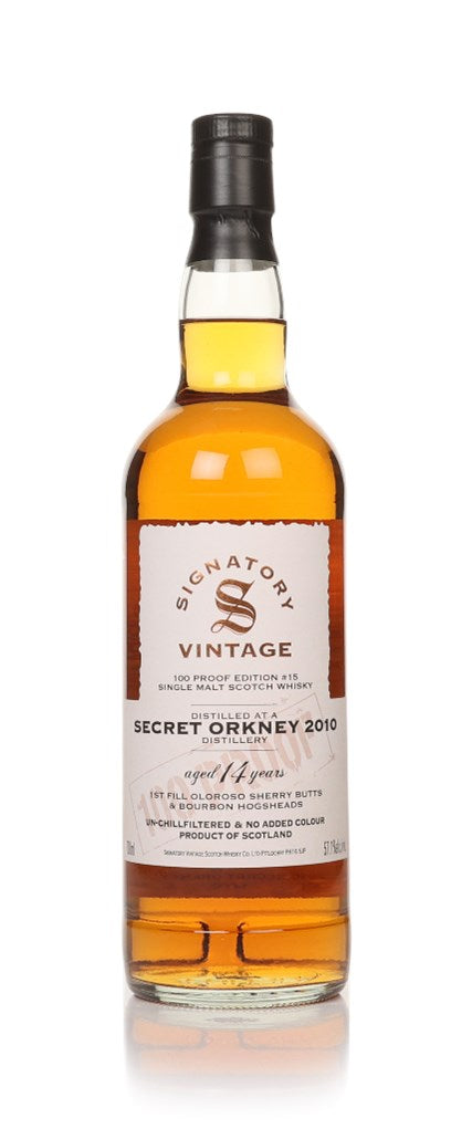 Orkney (HP) 14 Yrs Old 2010, Signatory – 100 Proof 70cl Bottle