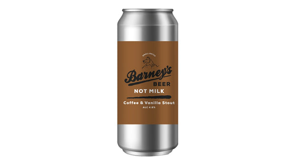 Barneys, NOT MILK Coffee & Vanilla Stout 440ml Can - The Fine Wine Company