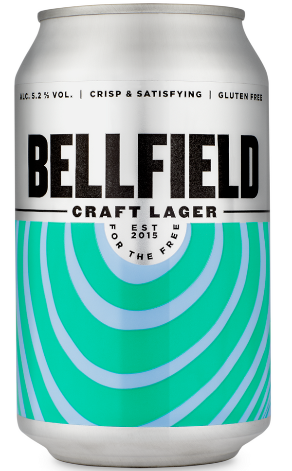 Bellfield Brewery, Craft Lager GLUTEN FREE 330ml Can