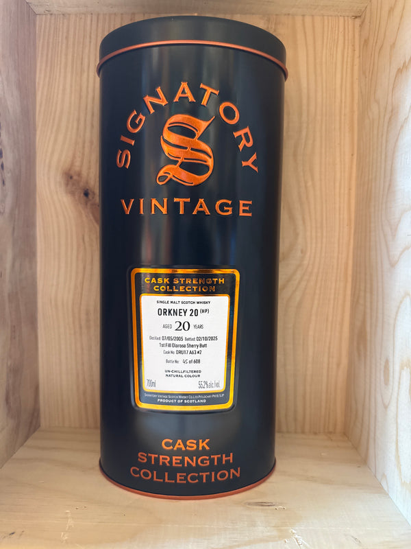 Orkney, (HP) Signatory Vintage 2005 Cask Strength 20 Years Old, 70cl Bottle
