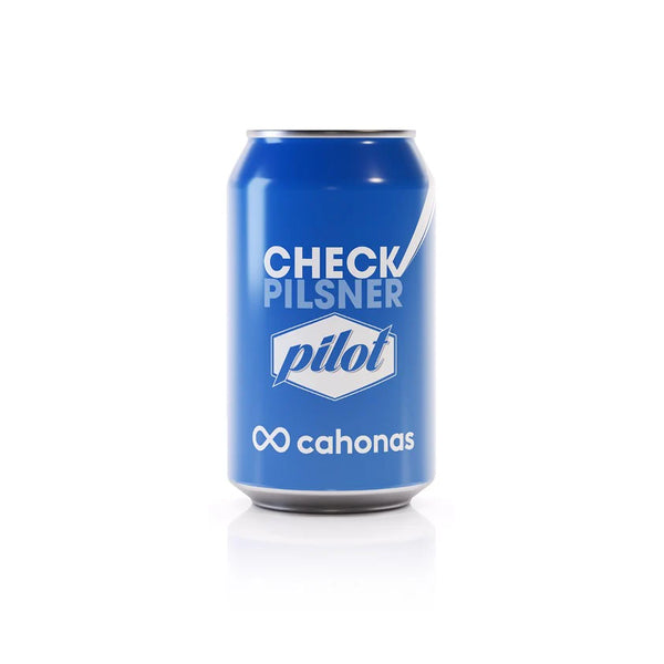Pilot Brewery, Check Pilsner "Charity Cahonas", Gluten Free 330ml Can