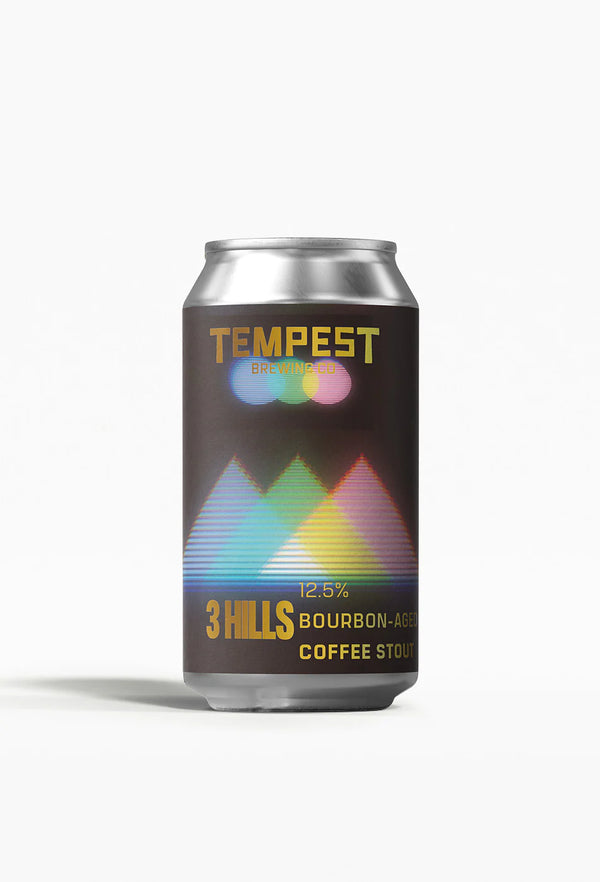 Tempest Brewing Co, 3 Hills Bourbon Aged Coffee Stout, 440ml Can