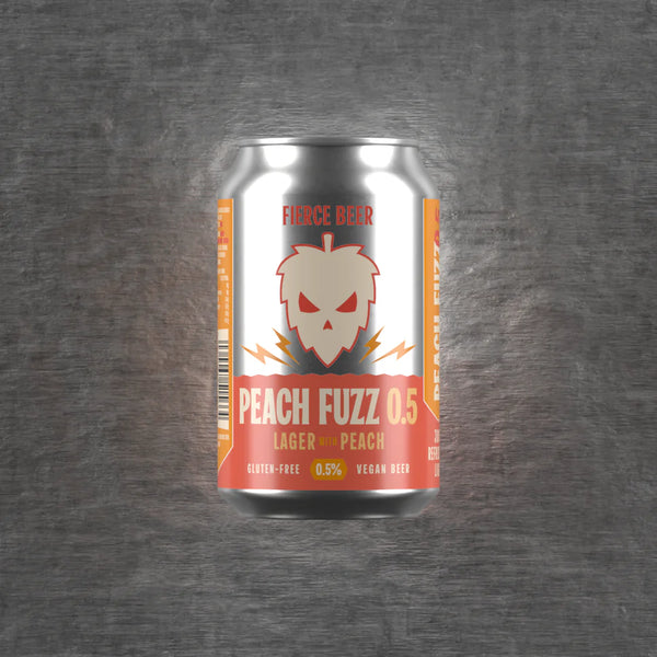 Fierce Beer, Peach Fuzz, Alcoholic Free, 330ml