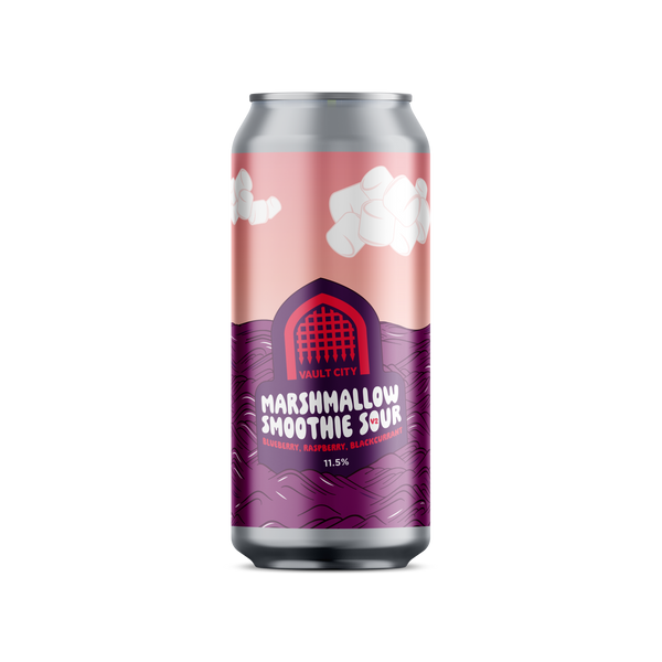Vault City Brewing, Marshmallow Smoothie Sour: Blueberry, Raspberry, Blackcurrant, 440ml Can