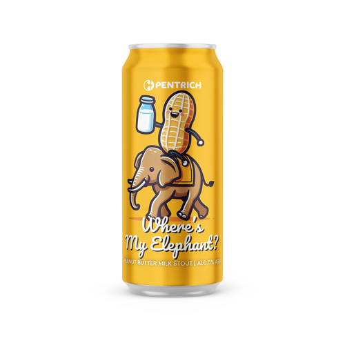 Pentrich Brewing Co, Where's My Elephant? Peanut Butter Milk Stout, 440ml Can