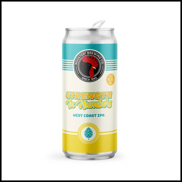 Rooster's Brewery Co, Strength In Numbers West Coast IPA, 440ml Can