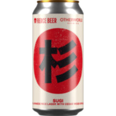 Fierce Beer, Sugi (Otherworld Collab) Japanese Rice Lager 440ml Can