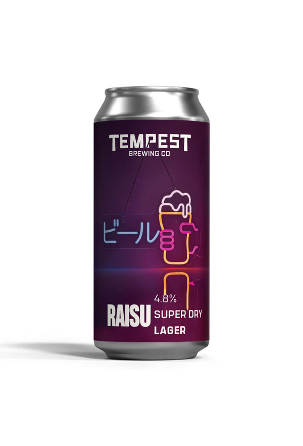 Tempest Brewing Co, Raisu Super  Dry Lager, 440ml Can