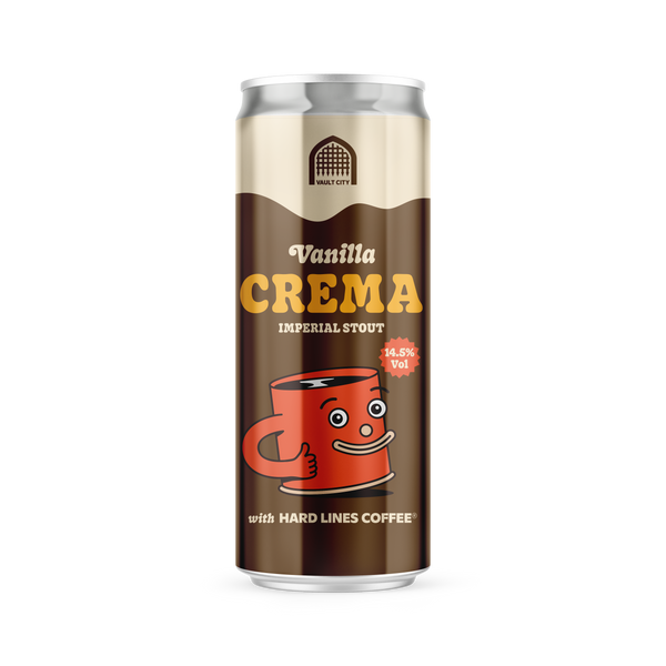 Vault City Brewing, Vanilla Crema Imperial Stout, Vault City x Hard Lines 330ml Can
