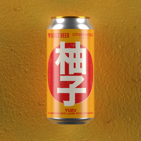 Fierce Beer, Yuzu (Otherworld Collab) Japanese Rice Lager 440ml Can