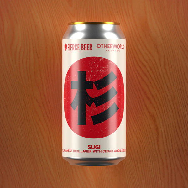 Fierce Beer, Sugi (Otherworld Collab) Japanese Rice Lager 440ml Can