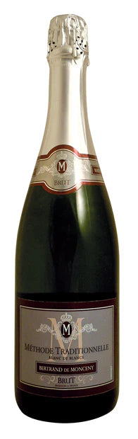 Bertrand de Monceny, Blanc de Blancs Methode Traditionnelle Brut NV (Case)