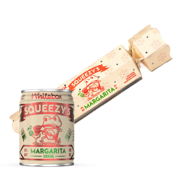 Whitebox Squeezy's Margarita Cans, 100ml Christmas Cracker