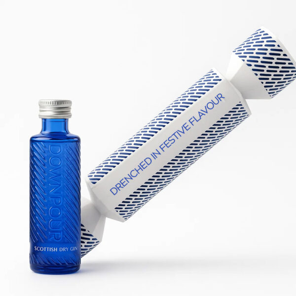 Downpour  Gin, 5cl Bottle Christmas Cracker
