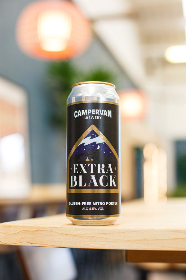 Campervan Brewery, Extra Black Nitro Porter, GLUTEN FREE 440ml Can