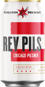 Revolution Rev Pils Lager, Pils, Helles, 355ml Can