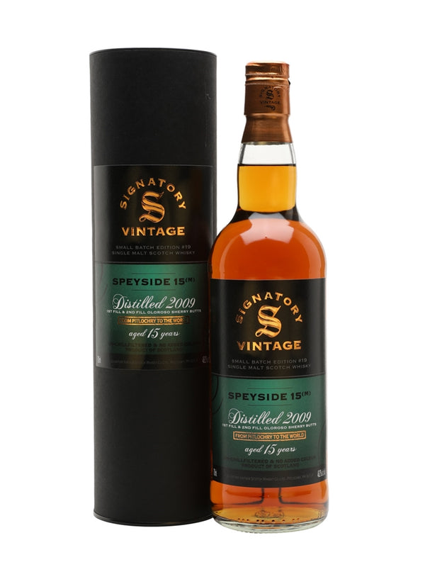 Speyside (M) 2009 15 Year Old # 19 (Signatory Vintage) 70cl Bottle