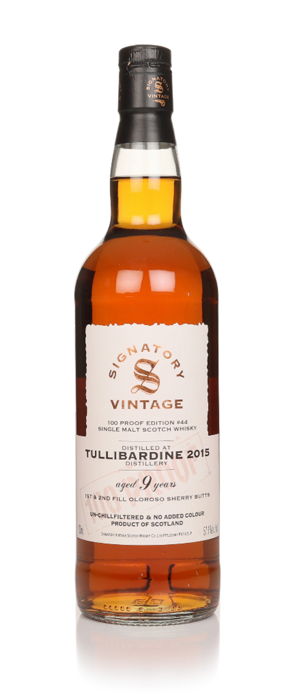 Tullibardine 9 Year Old 2015 - 100 Proof Edition #44 (Signatory Vintage) 70cl Bottle