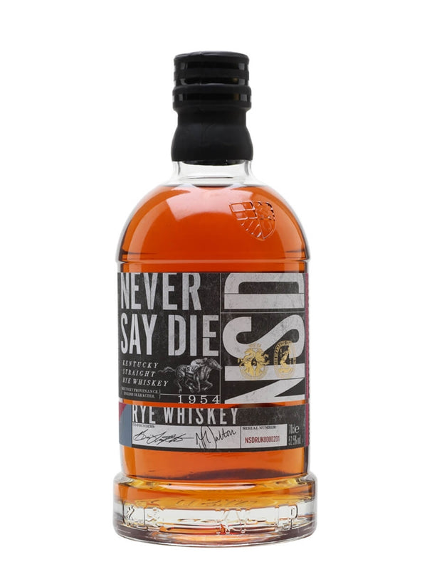 Never Say Die Small Batch Whiskey 70cl Bottle