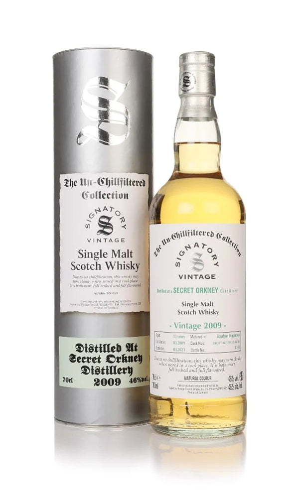 Secret Orkney 13 Year Old 2009 Signatory UCF, 70cl Bottle