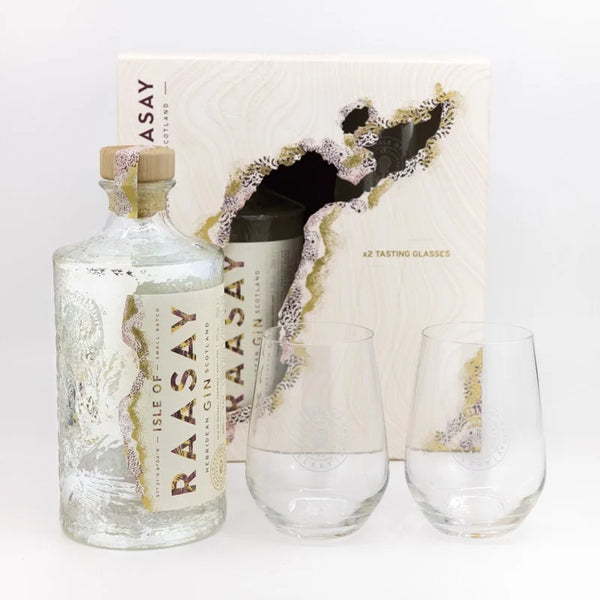 Isle of Raasay Distillery Gin  (70cl & 2 Glass Gift Set) 70cl Bottle