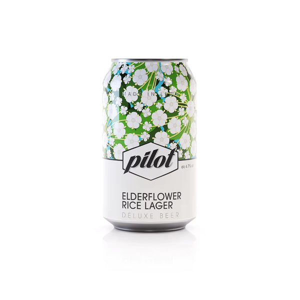 Pilot Brewery, Elderflower Rice Lager, 330ml Can