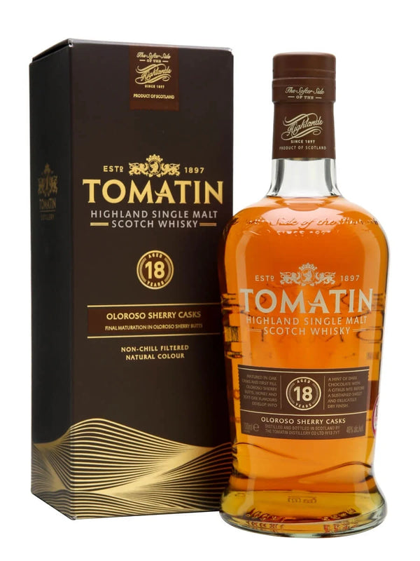 Tomatin 18 Year Old Sherry Cask Whisky, 70cl Bottle