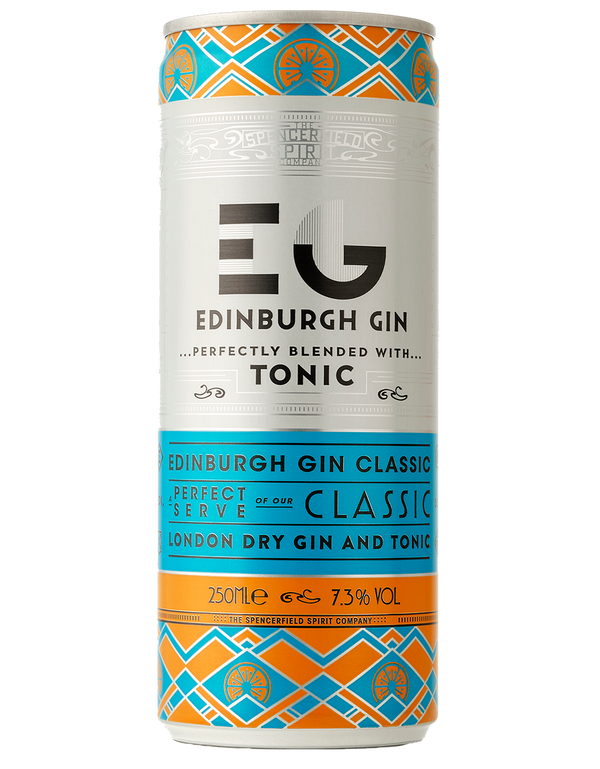 Edinburgh Gin, Gin & Tonic RTD Can 25cl