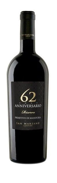 San Marzano 'Anniversario 62', Primitivo di Manduria Riserva 2019 (Case)