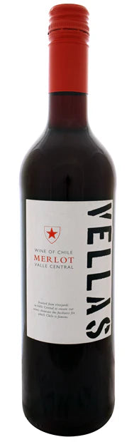 Vellas, Valle Central, Merlot 2023 (Case)