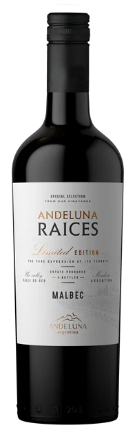 Andeluna 'Raices', Uco Valley, Malbec 2024 (Case)