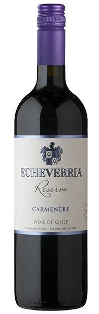 Vina Echeverria, Reserva, Valle de Curico, Carmenere 2023 (Case)