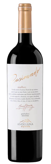 Andeluna 'Pasionado', Uco Valley, Malbec 2019 (Case)