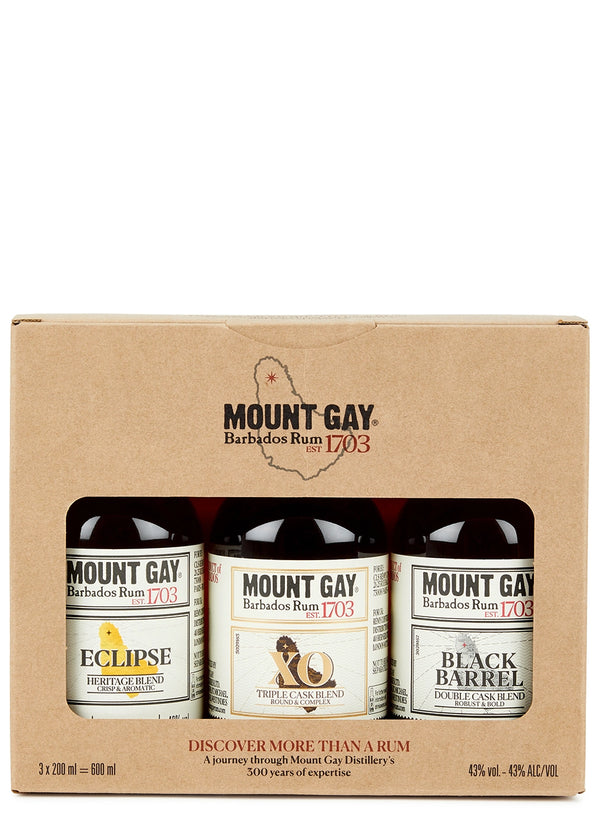 Mount Gay Discovery Rum Pack 3 x 20cl Bottles