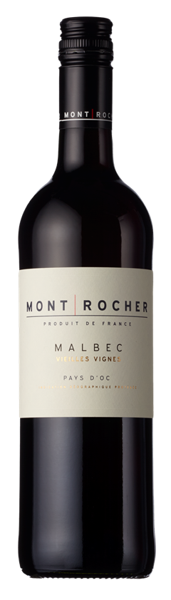 Mont Rocher, Malbec, Vieilles Vignes, IGP Pays d'Oc, 2022 (Case)