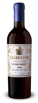 Valdespino, Palo Cortado Macharnudo Single Barrel Vintage 2001 37.5cl (Case)