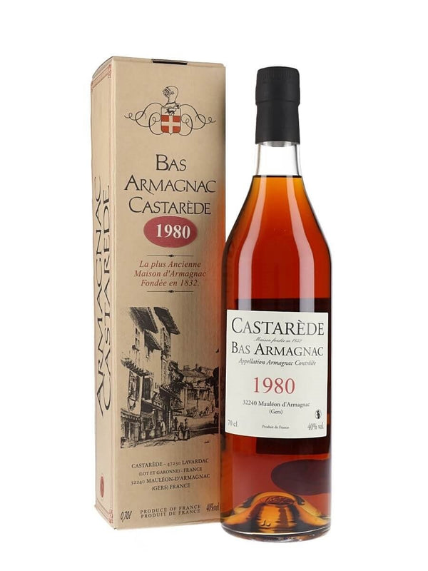 Castarede, Vintage Bas Armagnac 1980, 70cl Bottle.