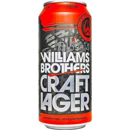 Williams Bros Brewing Co, Craft Lager, 440ml Can