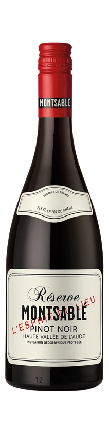 Montsable, Reserve Pinot Noir, IGP Haute Vallée de L'Aude, France, 2022 (Case)