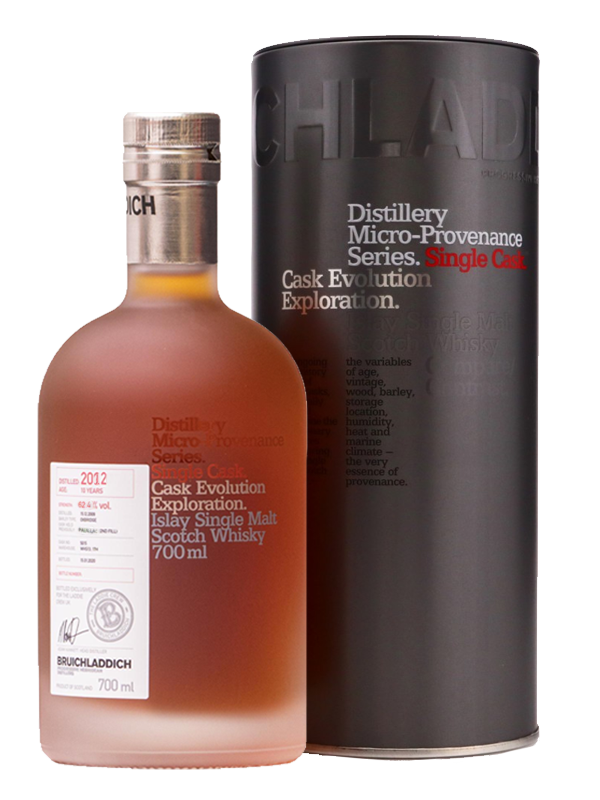 Bruichladdich 2012 10 Years Old 2nd Fill Pauillac Cask- Micro Provenance Series 70cl Bottle Crew Cask #2157