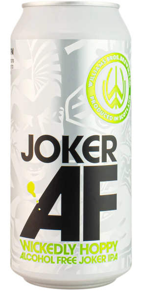 Williams Bros, Joker IPA Alcohol Free 400ml Can
