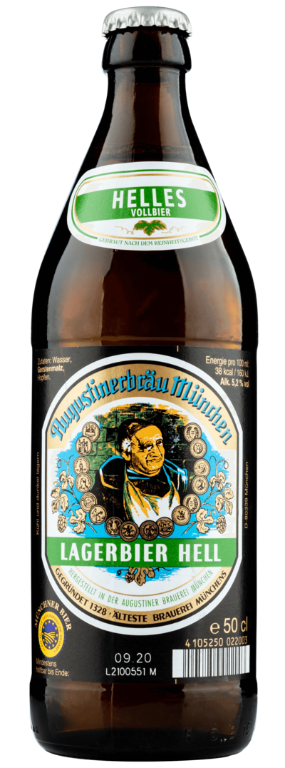Augustiner, Munich Hell, 500ml Bottle