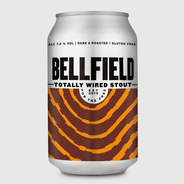 Bellfield Brewery, Totally Wired Stout , 330ml Can