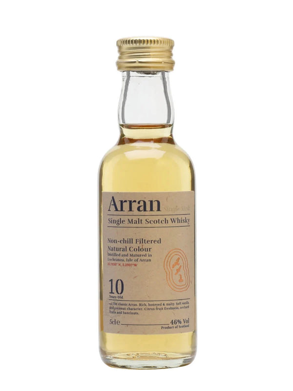 Arran 10 Year Old, (No Chilled Filtered) 5cl Bottle